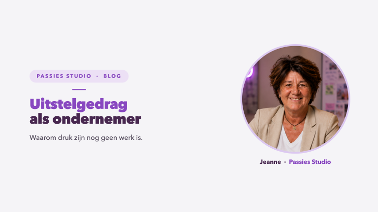 Jeanne Korsten over uitstelgedrag als ondernemer achter haar laptop
