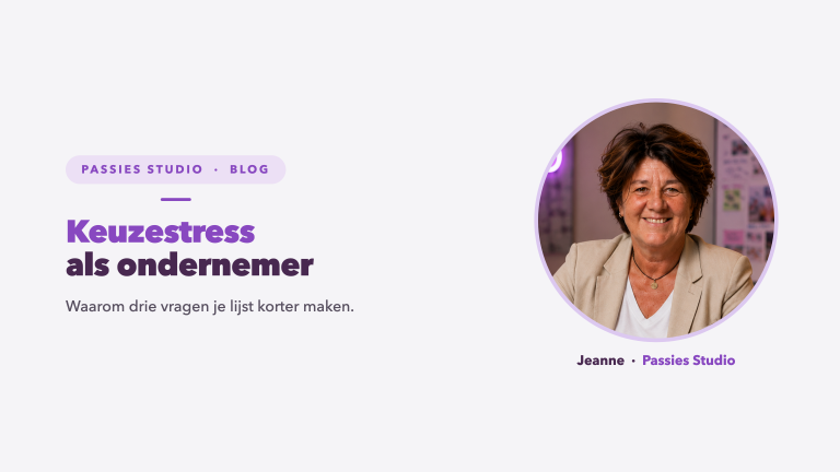 Keuzestress als ondernemer bij het plannen van de week