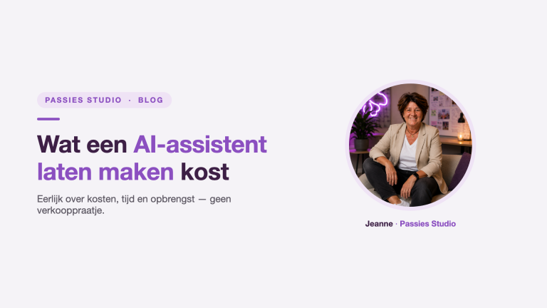ZZP'er die een AI-assistent laten maken overweegt en de kosten en opbrengst afweegt